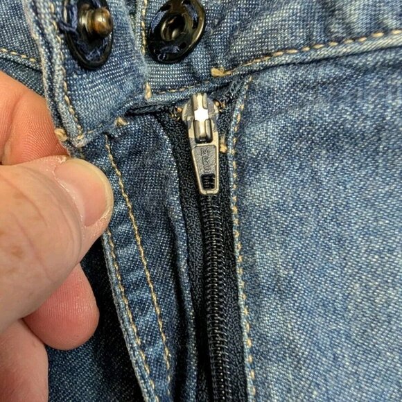 Dolce & Gabbana Womens Studded Crop Blue Jeans Vintage Size Italy 40 (28 x 20) - Picture 7 of 14